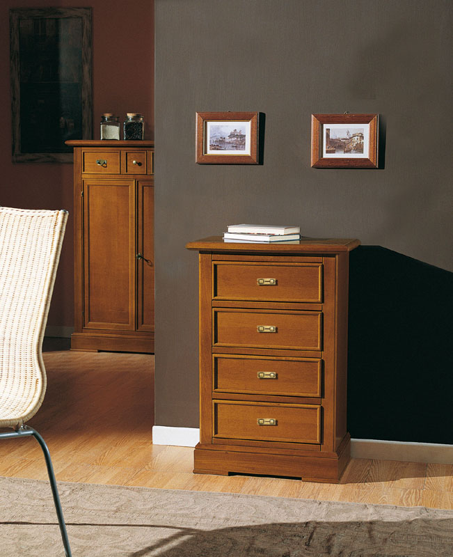 Comò a cassetti in legno, collezione Berna